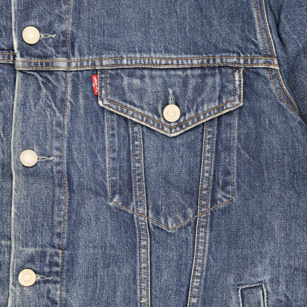 Levi's Vintage Denim Trucker Jacket Blue XL Cotton