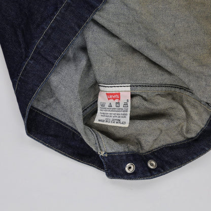 Levi's Engineered Jeans Vintage Denim Jacket Blue Large 100 Percent Cotton Collared