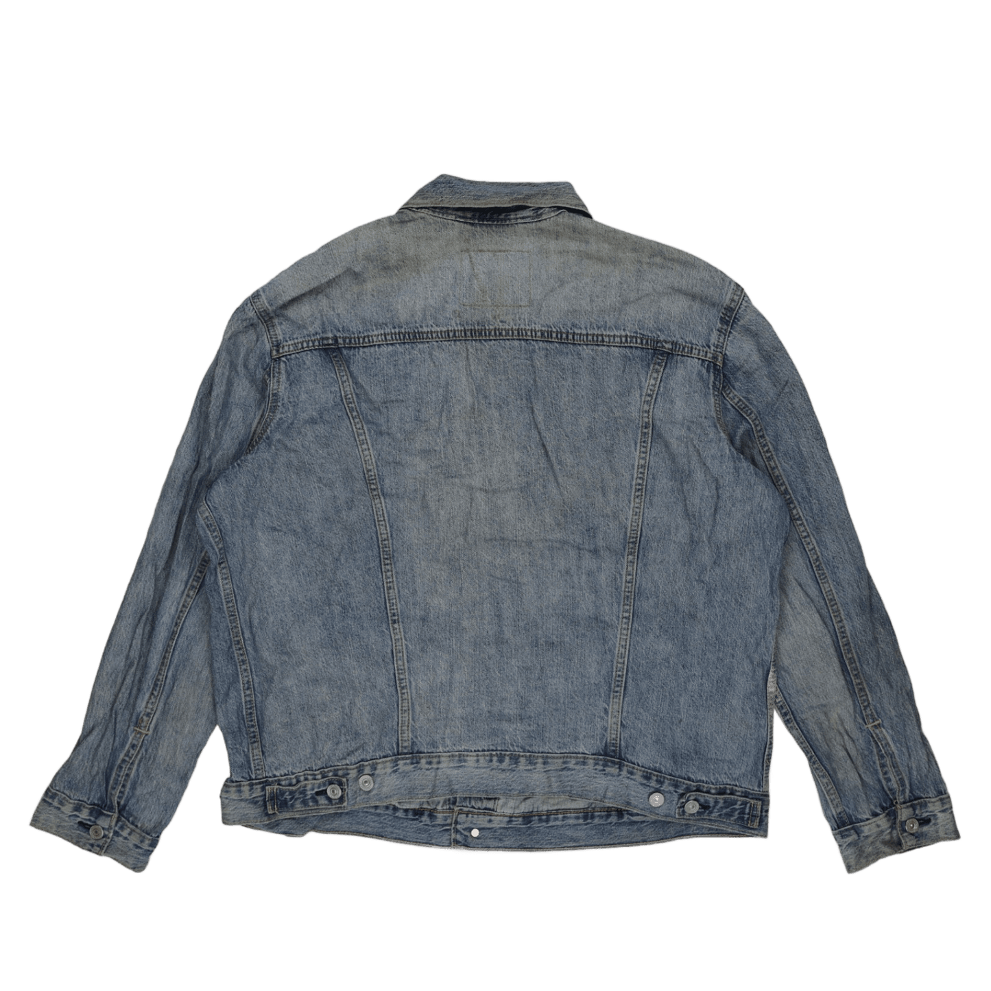 Levi's Vintage Blue Denim Trucker Jacket XL 100% Cotton Collared