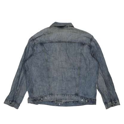 Levi's Vintage Blue Denim Trucker Jacket XL 100% Cotton Collared