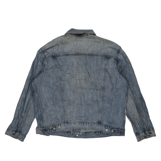 Levi's Vintage Blue Denim Trucker Jacket XL 100% Cotton Collared