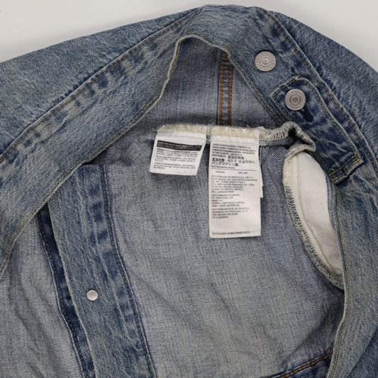 Levi's Vintage Blue Denim Trucker Jacket XL 100% Cotton Collared