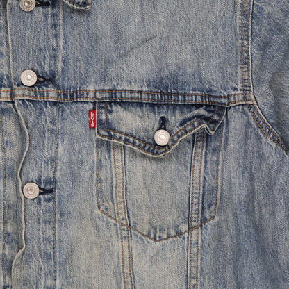 Levi's Vintage Blue Denim Trucker Jacket XL 100% Cotton Collared