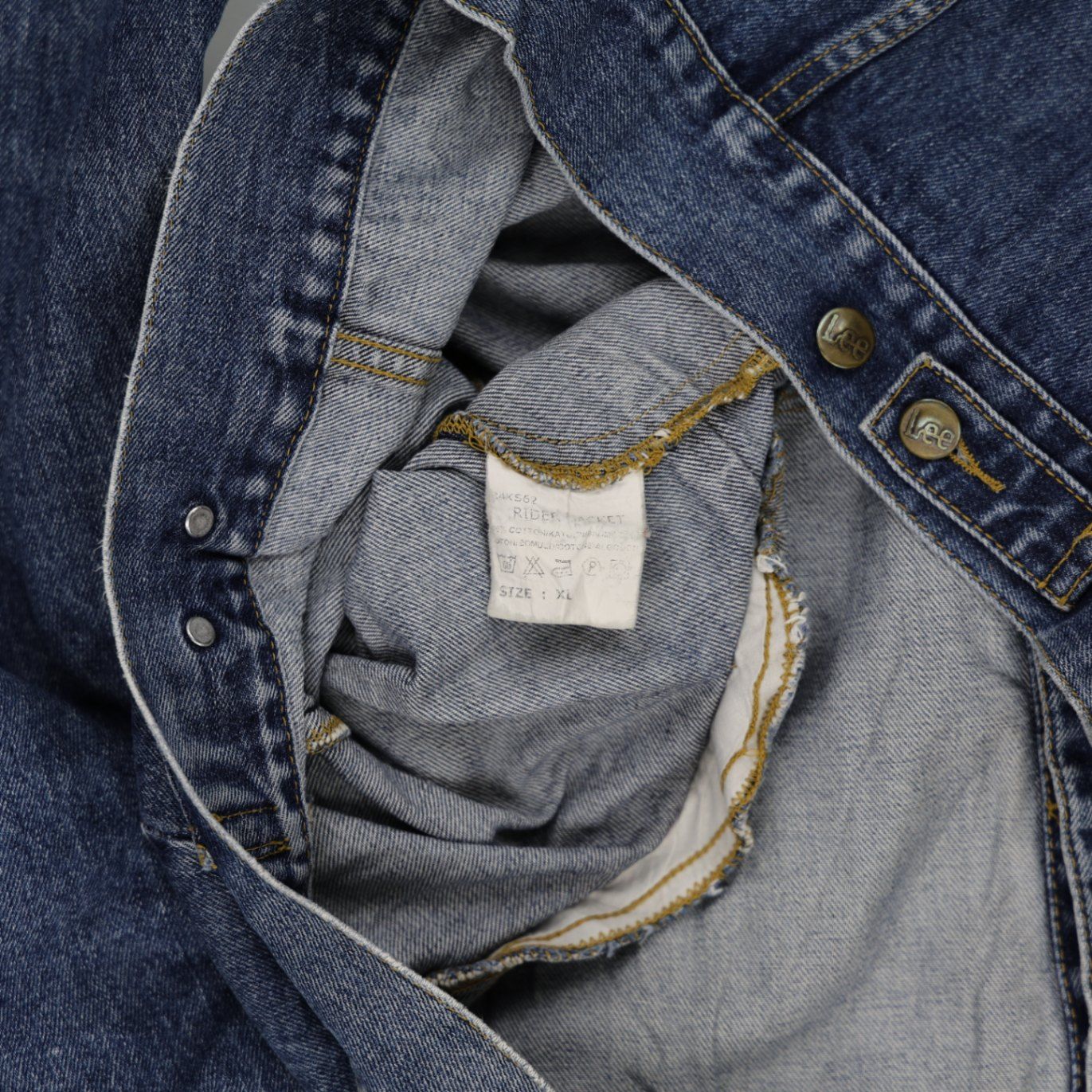 Lee Vintage Rider Denim Jacket Blue XL Cotton Mens