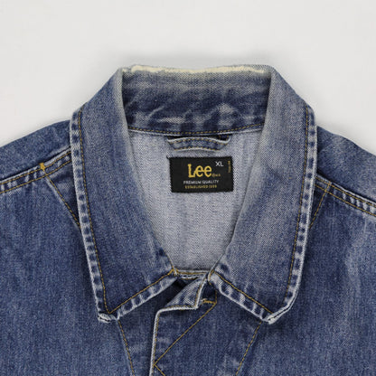 Lee Vintage Rider Denim Jacket Blue XL Cotton Mens
