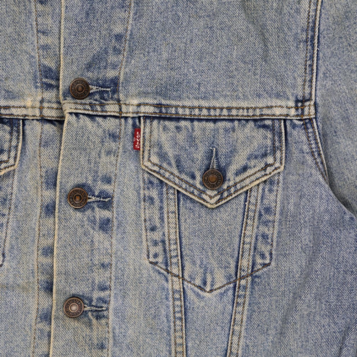 Levi's Vintage 70500 Denim Trucker Jacket Blue Large Cotton