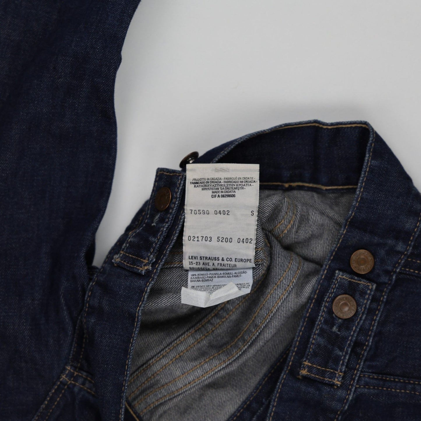 Levi's Vintage 70590 Denim Jacket Indigo Small Cotton
