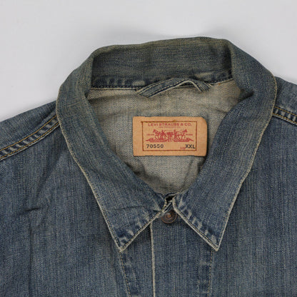 Levi's Vintage 70550 Denim Trucker Jacket Blue XXL Cotton