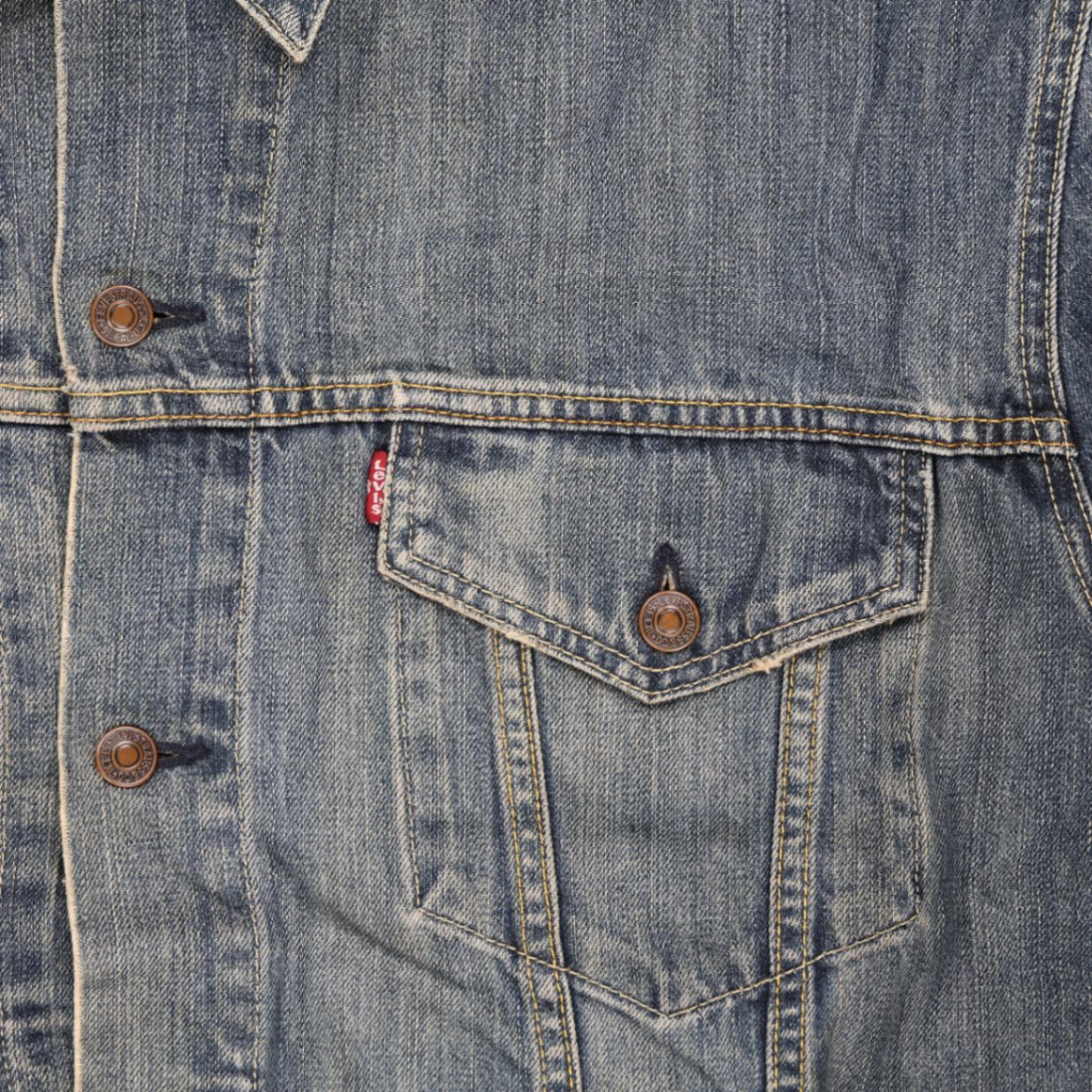 Levi's Vintage 70550 Denim Trucker Jacket Blue XXL Cotton