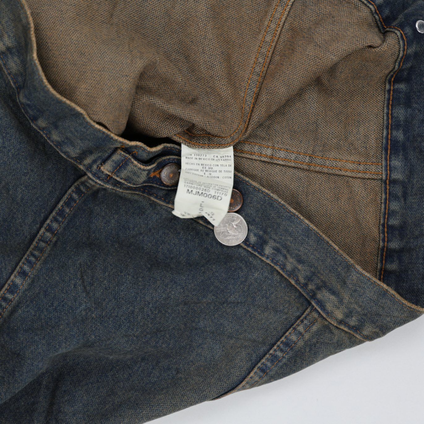 Wrangler Vintage Western Denim Jacket Blue Large 100% Cotton