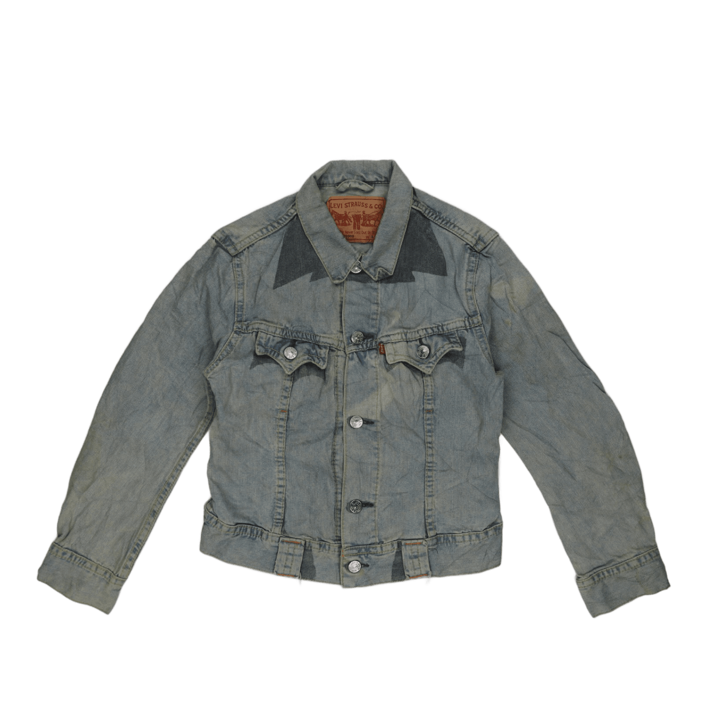 Levi's Vintage 70905 Light Blue Denim Jacket Large Cotton Collared