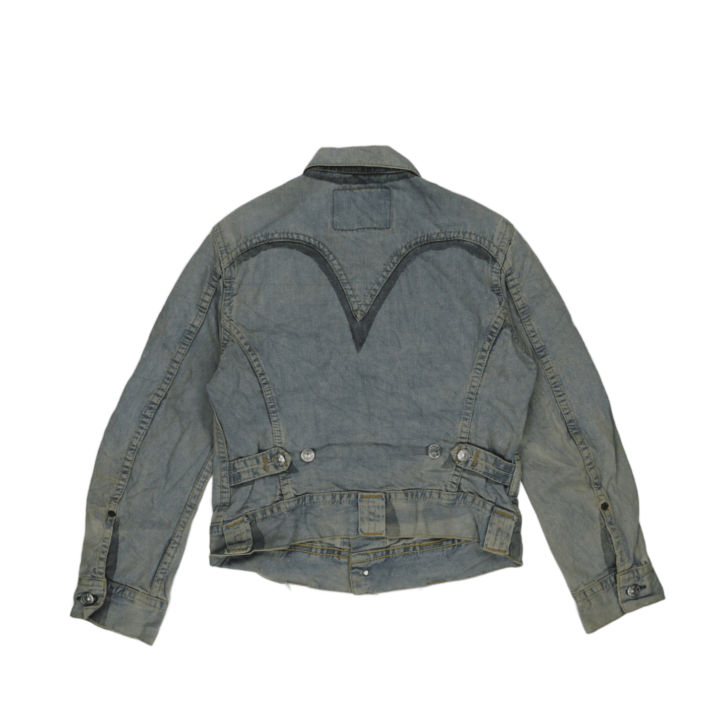Levi's Vintage 70905 Light Blue Denim Jacket Large Cotton Collared