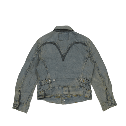 Levi's Vintage 70905 Light Blue Denim Jacket Large Cotton Collared