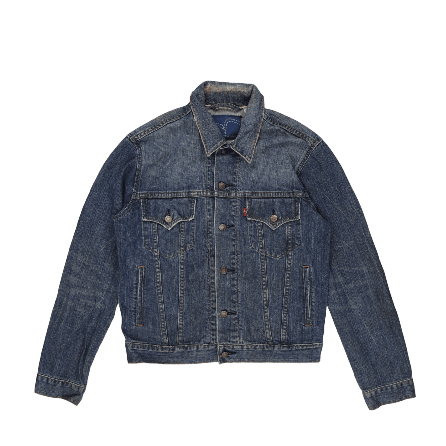 Levi's Slim Trucker Jacket Men's Vintage Blue Medium 100% Cotton