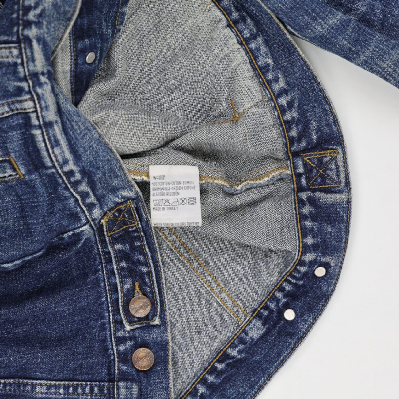 Wrangler Vintage Denim Jacket Blue Medium Cotton Men's Outerwear