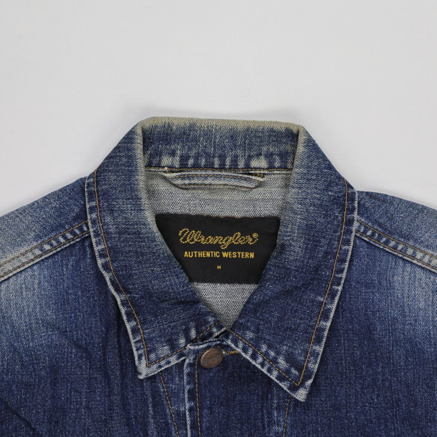 Wrangler Vintage Denim Jacket Blue Medium Cotton Men's Outerwear