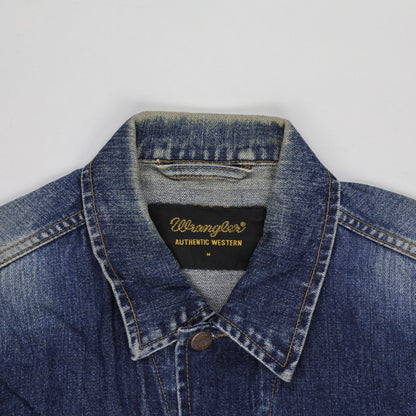 Wrangler Vintage Denim Jacket Blue Medium Cotton Men's Outerwear