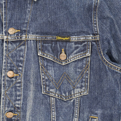 Wrangler Vintage Denim Jacket Blue Medium Cotton Men's Outerwear
