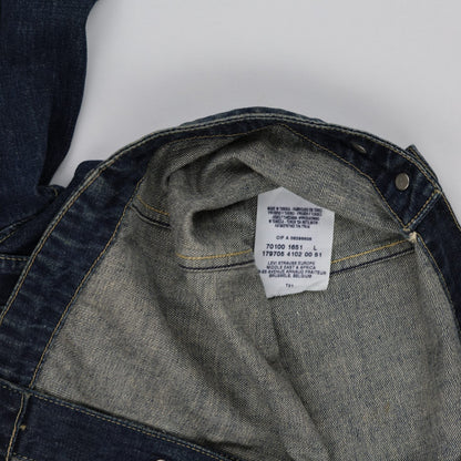 Levi's Vintage Blue Denim Jacket Men Large Cotton Collared