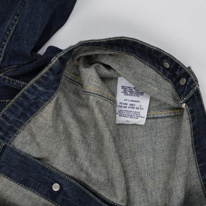 Levi's Vintage Blue Denim Jacket Men Large Cotton Collared