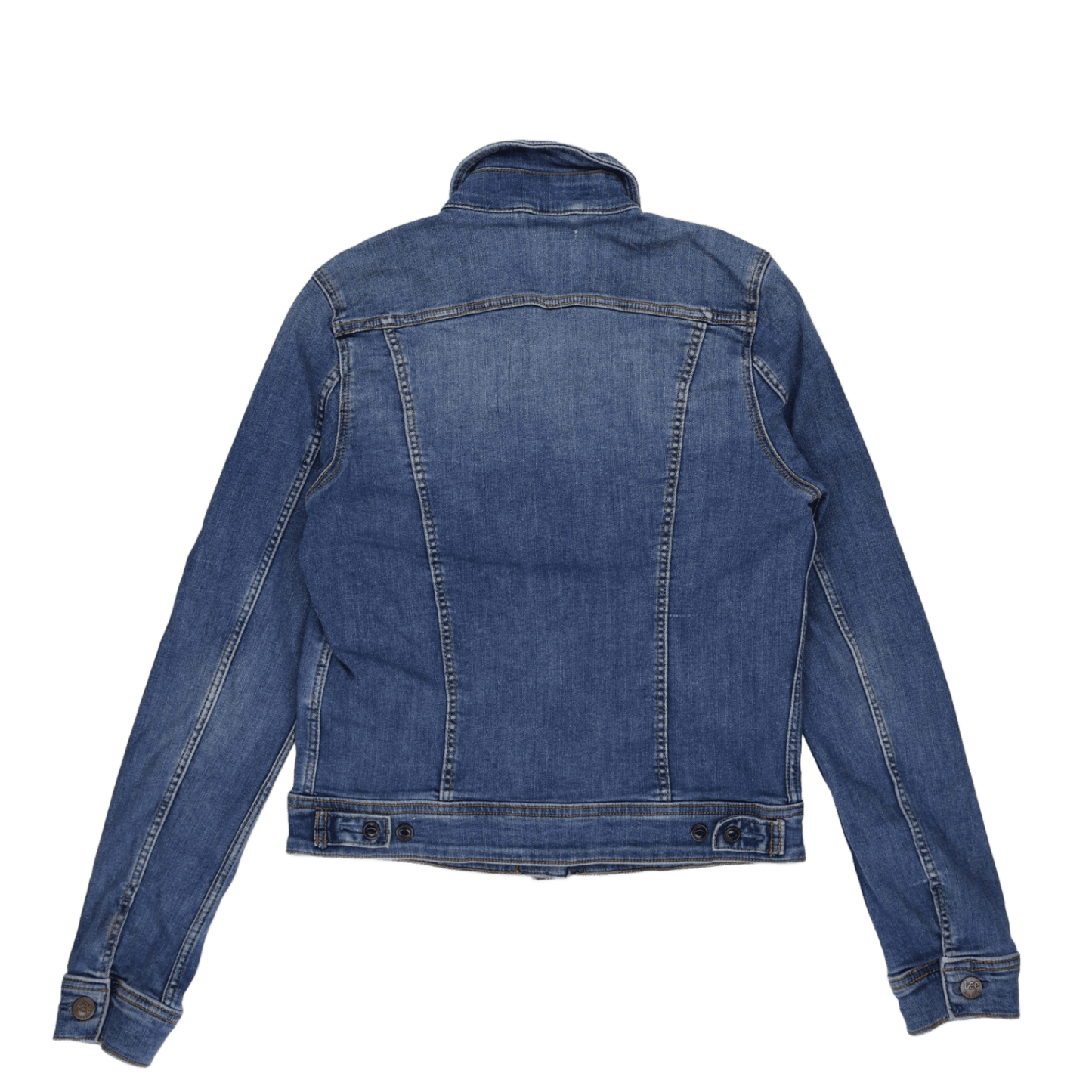 Lee Vintage Blue Denim Jacket Medium Cotton Collared