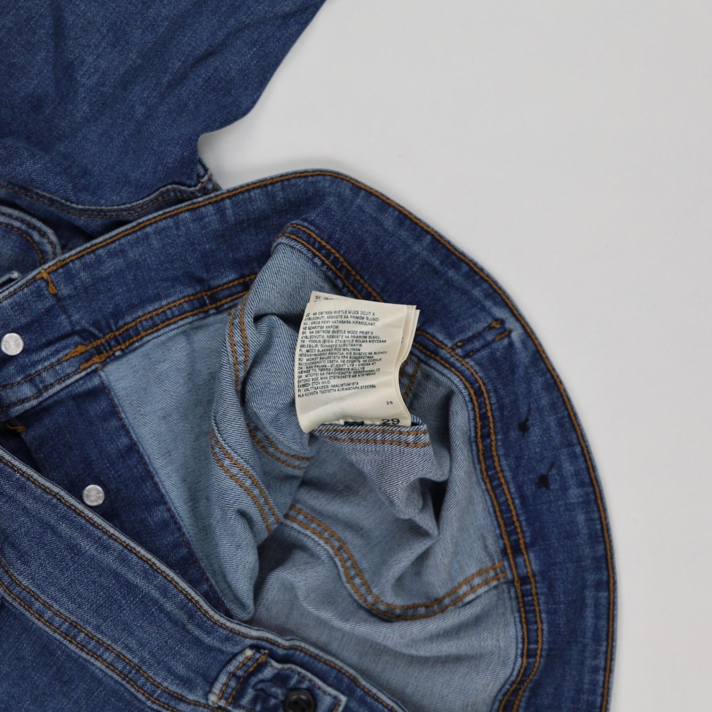 Lee Vintage Blue Denim Jacket Medium Cotton Collared