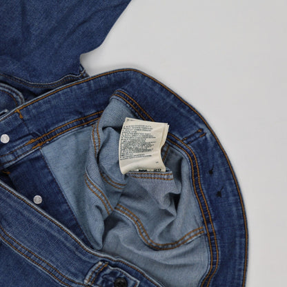 Lee Vintage Blue Denim Jacket Medium Cotton Collared