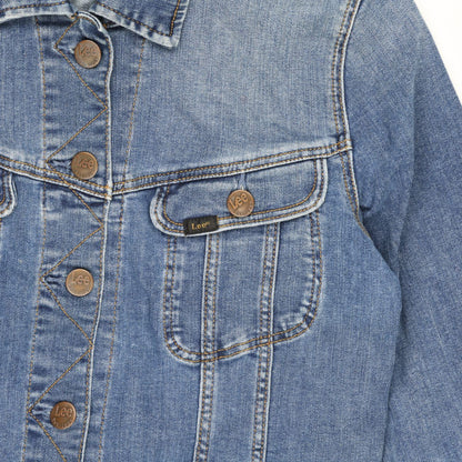 Lee Vintage Blue Denim Jacket Medium Cotton Collared