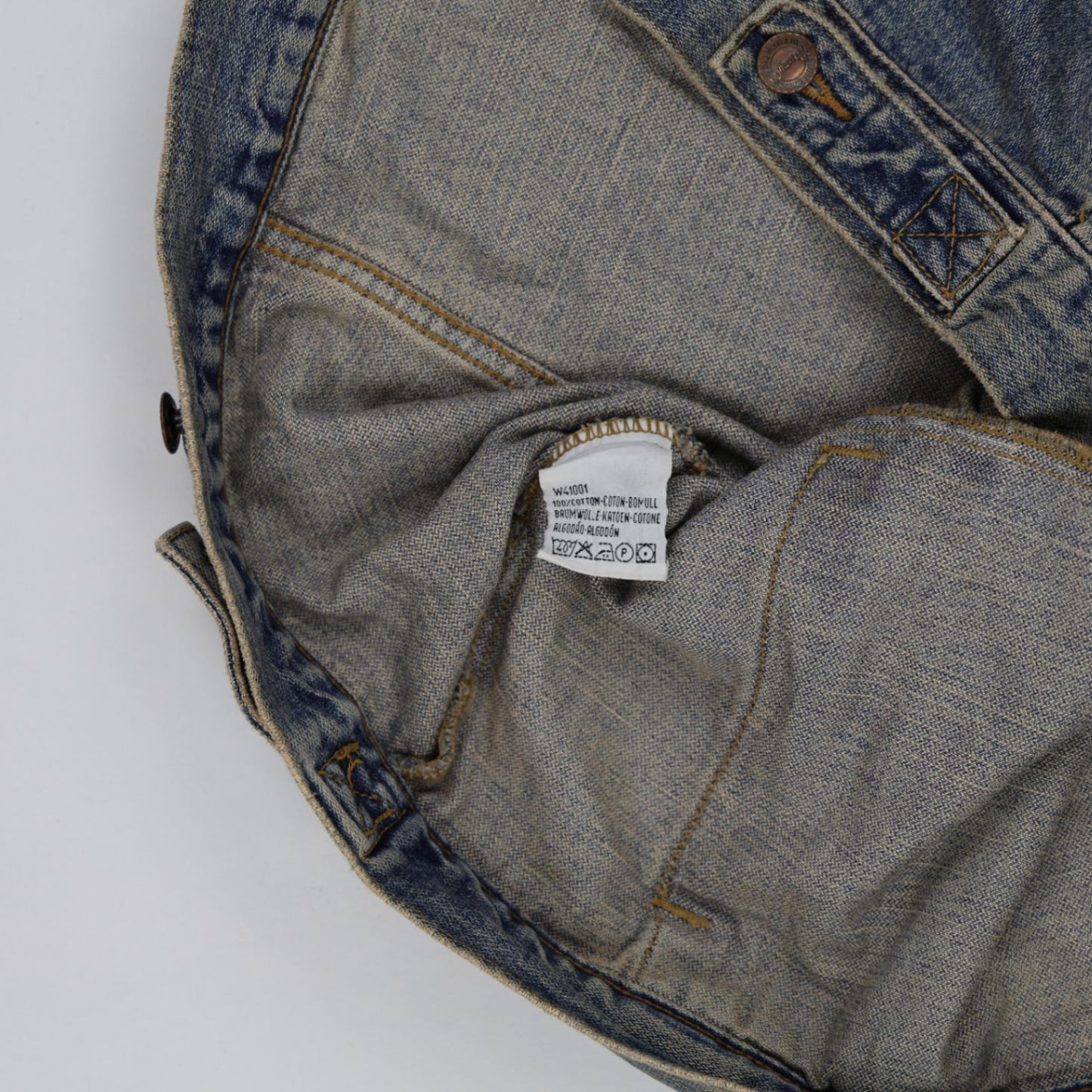 Wrangler Vintage Denim Jacket Blue XL 100% Cotton Collared