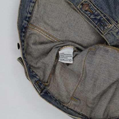 Wrangler Vintage Denim Jacket Blue XL 100% Cotton Collared