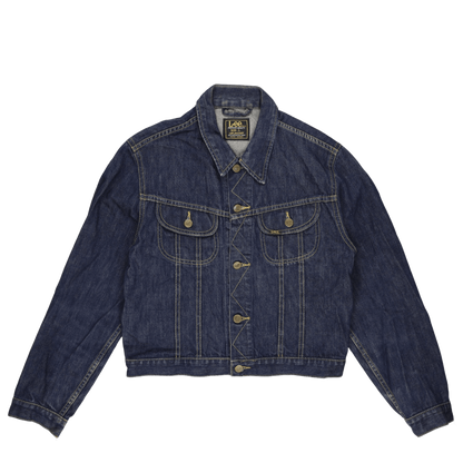 Lee Vintage Western Denim Jacket Blue Large 100 Percent Cotton Womens