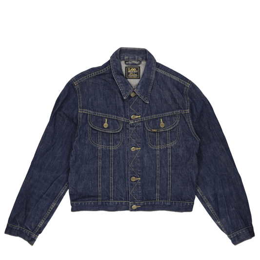 Lee Vintage Western Denim Jacket Blue Large 100 Percent Cotton Womens