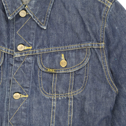 Lee Vintage Western Denim Jacket Blue Large 100 Percent Cotton Womens