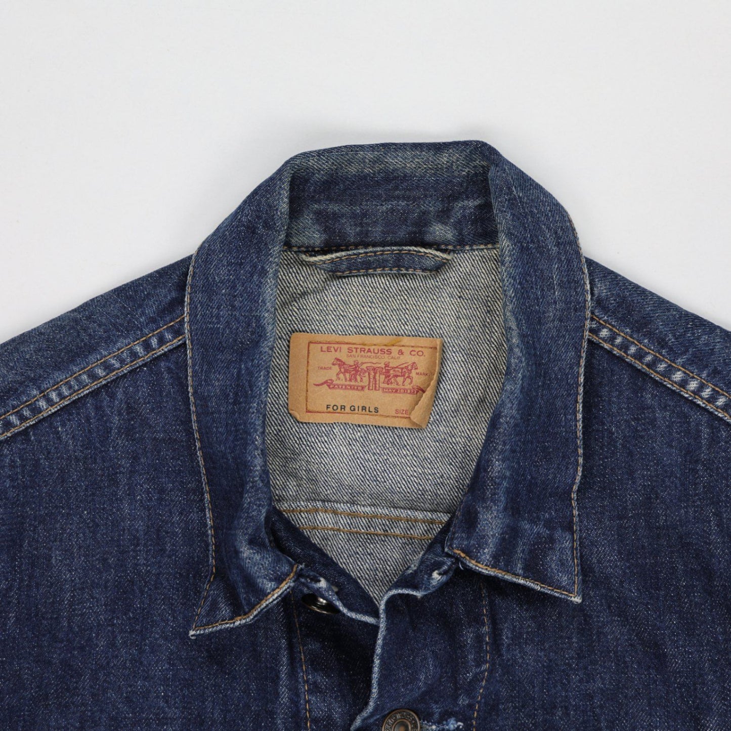 Levi's Women's Vintage Blue Denim Trucker Jacket Medium Cotton