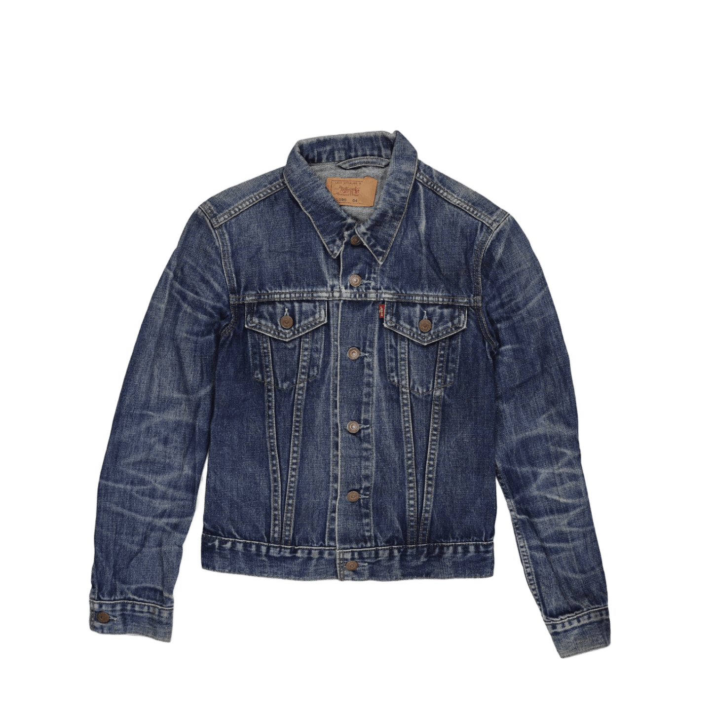 Levi's Vintage Blue Denim Trucker Jacket Size Small Cotton