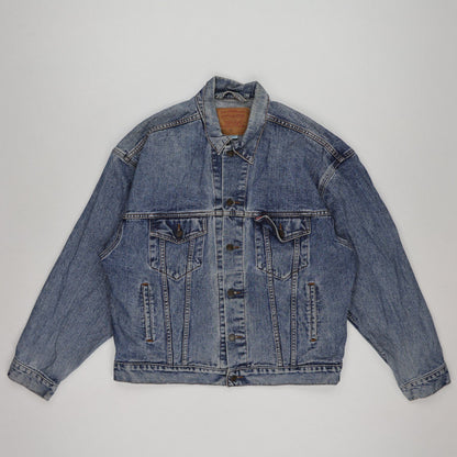 Levi's 70507 Vintage Blue Denim Jacket Large Cotton Collared