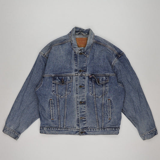 Levi's 70507 Vintage Blue Denim Jacket Large Cotton Collared