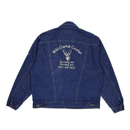 Wrangler XL Vintage Western Denim Jacket Blue 100% Cotton Collared
