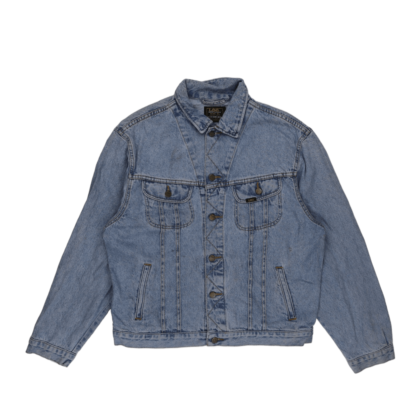 Lee Vintage Rider Denim Jacket Light Blue XL 100% Cotton