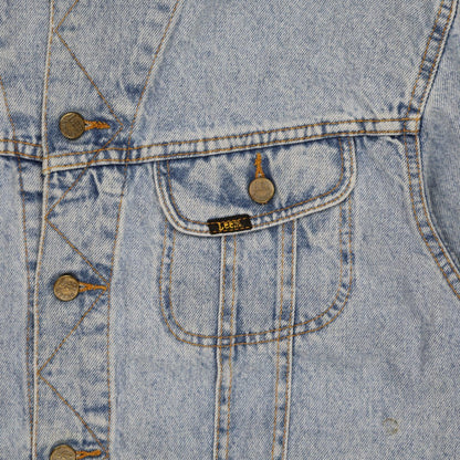 Lee Vintage Rider Denim Jacket Light Blue XL 100% Cotton