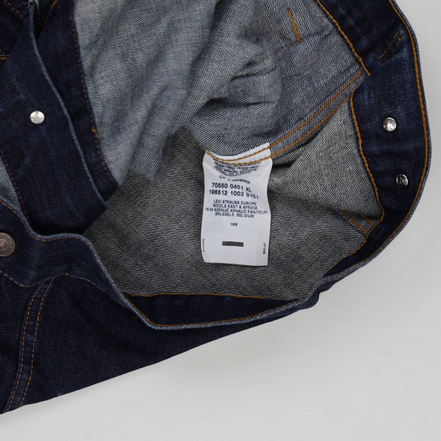 Levi's Vintage Blue Denim Trucker Jacket XL Men's Cotton