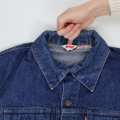 Levi's Vintage Blue Denim Trucker Jacket Unisex Large Cotton