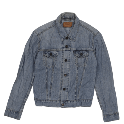 Levi's Vintage Girls Denim Trucker Jacket Blue Medium Cotton