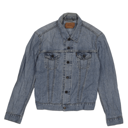 Levi's Vintage Girls Denim Trucker Jacket Blue Medium Cotton