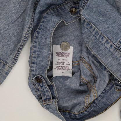 Levi's Vintage Girls Denim Trucker Jacket Blue Medium Cotton