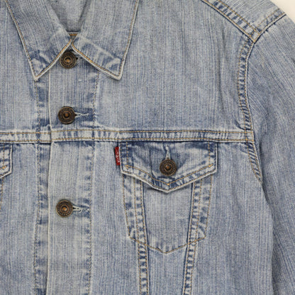 Levi's Vintage Girls Denim Trucker Jacket Blue Medium Cotton