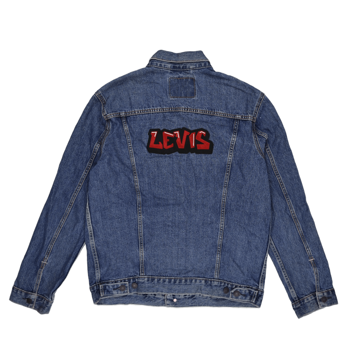 Levi's 72334 Vintage Denim Jacket Blue Large Cotton Denim Collared
