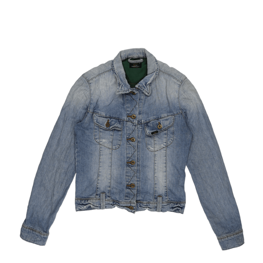 Lee Vintage Light Blue Denim Jacket Unisex Medium Cotton