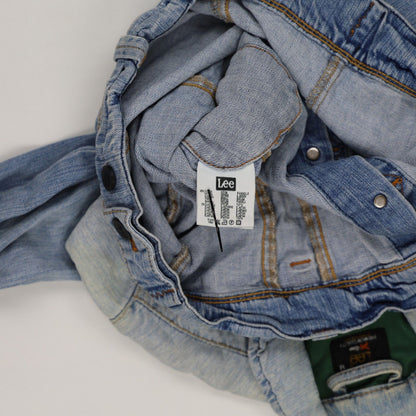 Lee Vintage Light Blue Denim Jacket Unisex Medium Cotton
