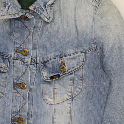 Lee Vintage Light Blue Denim Jacket Unisex Medium Cotton
